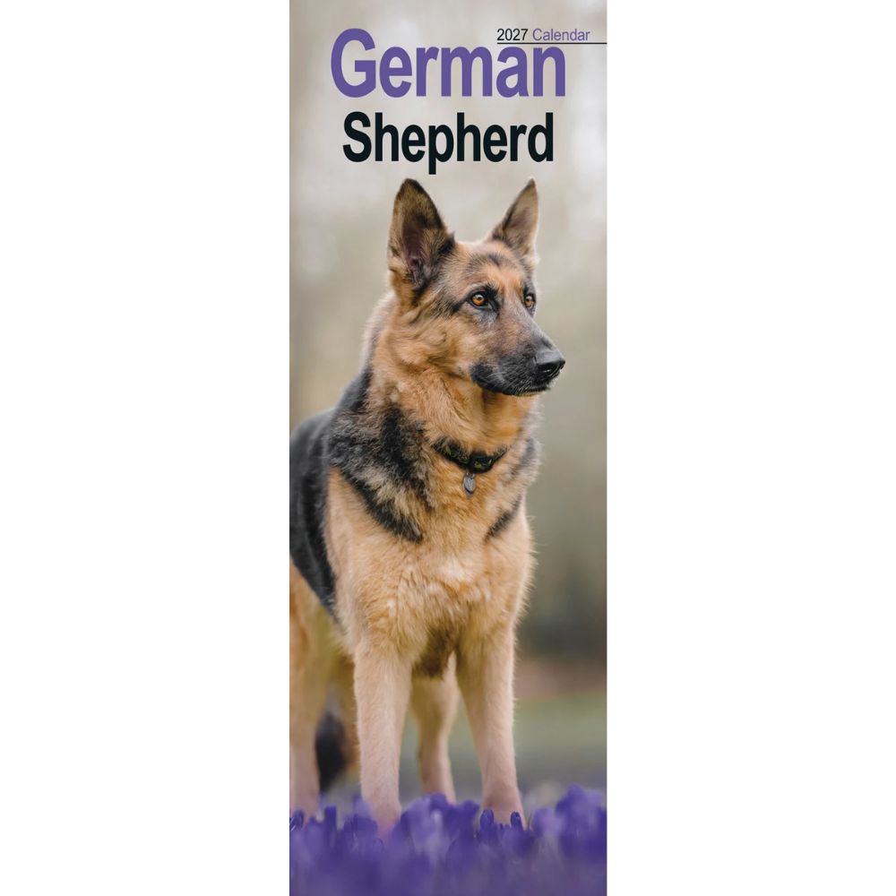 Otter House German Shepherd Slim Calendar 2027