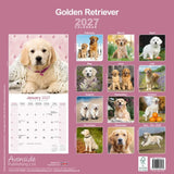 Otter House Golden Retriever Wall Calendar 2027