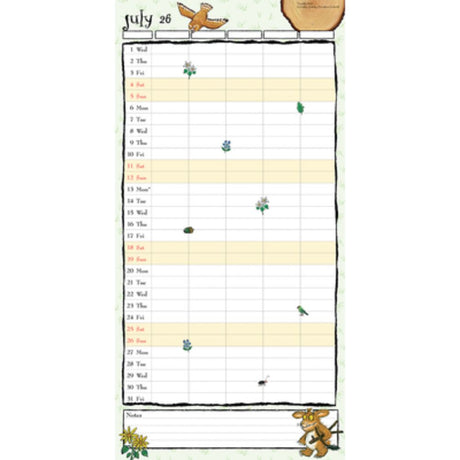 Otter House Julia Donaldson Gruffalo Family Planner 2026