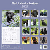 Otter House Labrador Retriever Black Wall Calendar 2027