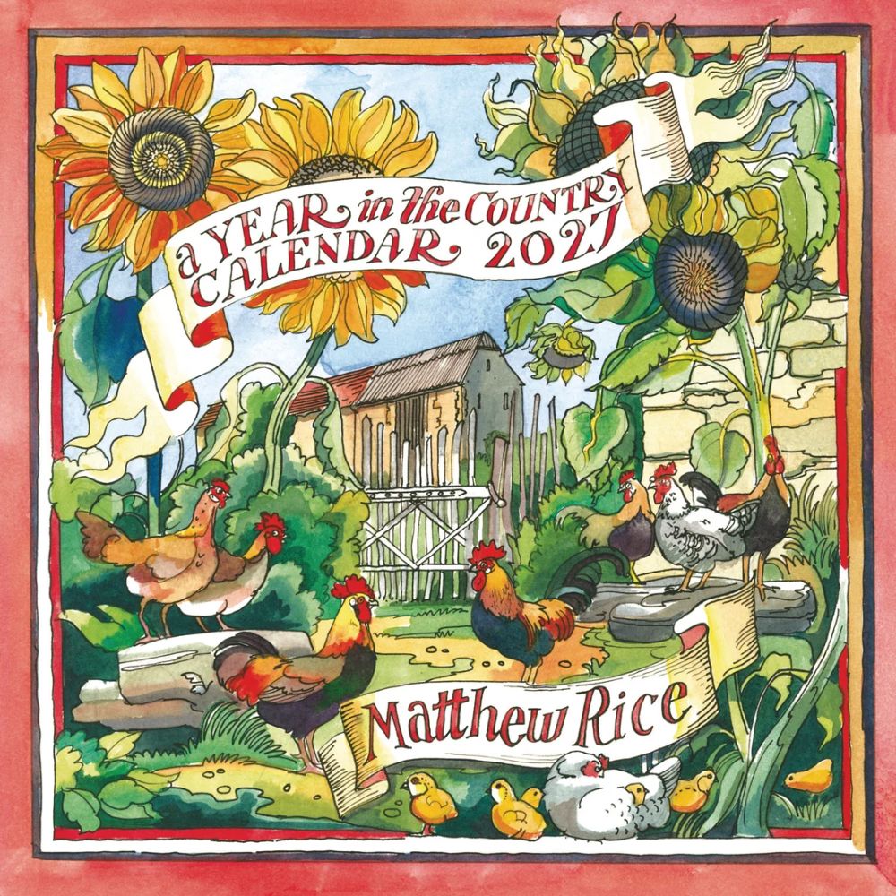 Otter House Matthew Rice, A Year in the Country Wall Calendar 2027
