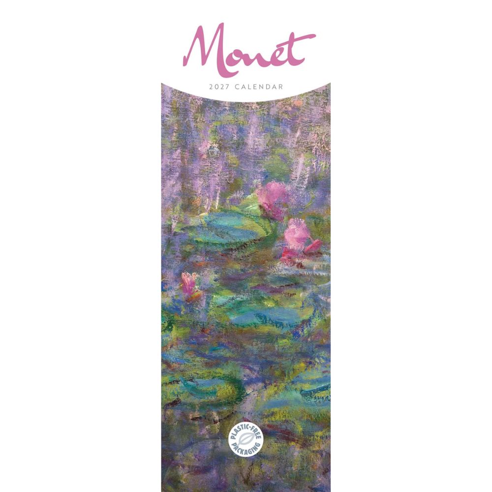 Otter House Monet Slim Calendar 2027