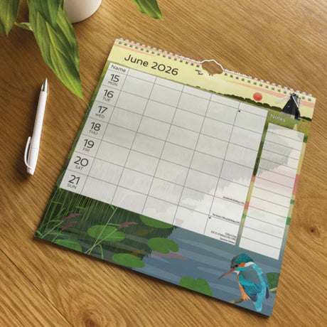 Otter House National Trust WTV Planner Wall Calendar 2026