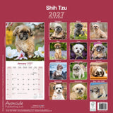 Otter House Shih Tzu Wall Calendar 2027