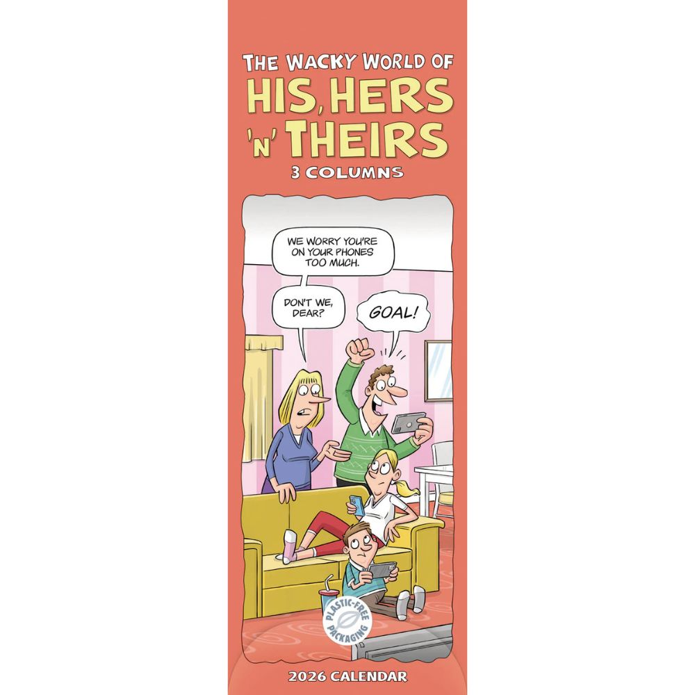Otter House Wacky World of His, Hers and Theirs Planner Slim Calendar 2026