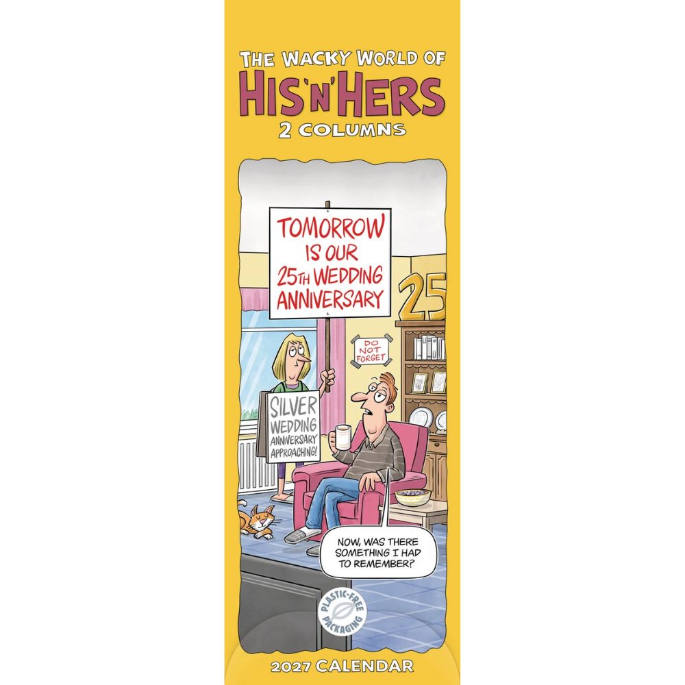 Otter House Wacky World of His n Hers Planner Slim Calendar 2027