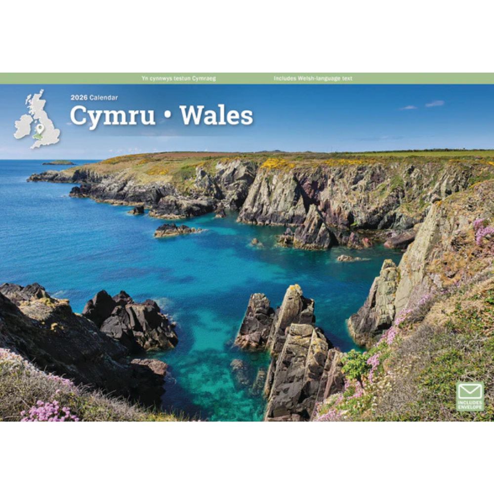 Otter House Wales A4 Calendar 2026