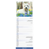Otter House West Highland White Terrier Slim Calendar 2027