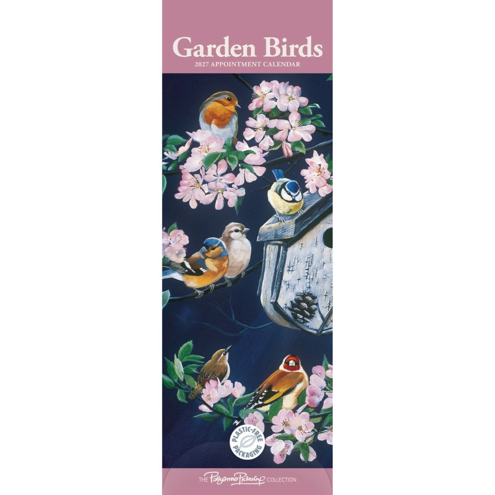 Otter House Garden Birds by Pollyanna Pickering Slim Calendar 2027