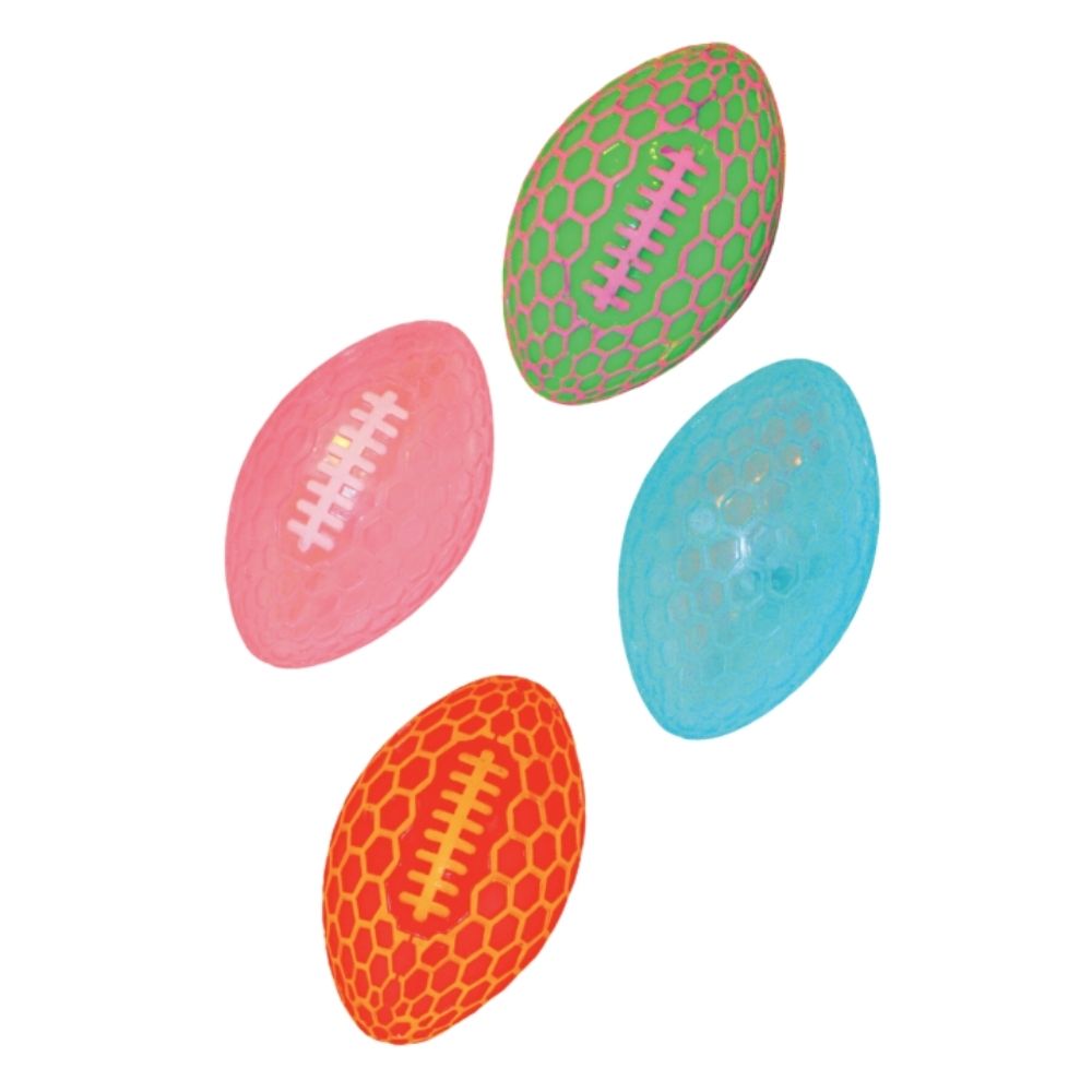 Otterdene 12cm Squeaky Light Up Rugby Ball Toy