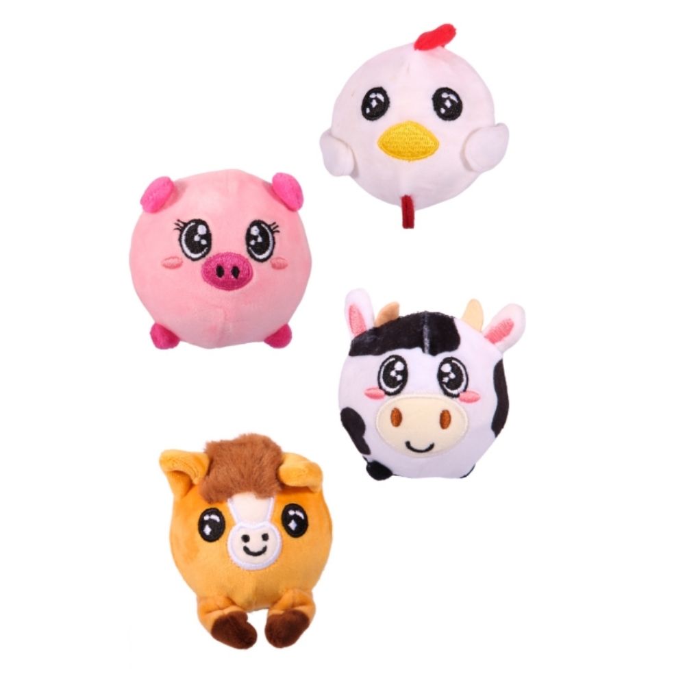 Otterdene 8cm Bouncy Farm Animals Plush Ball