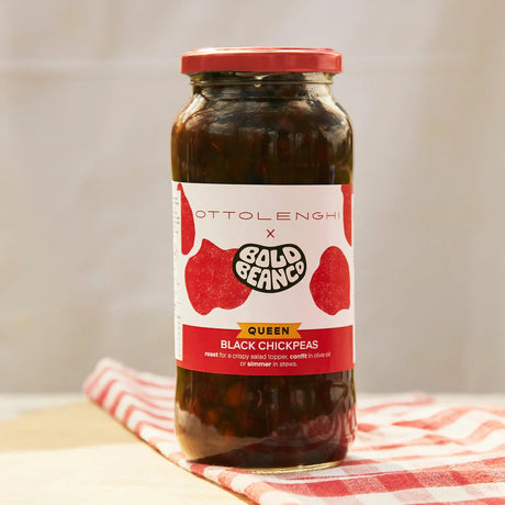 Ottolenghi 570g Bold Bean Co Queen Black Chicpeas - Old Railway Line Garden Centre