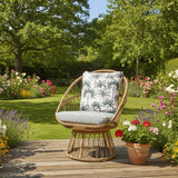 Outdoor Living Maia Wicker Swivel Chair - Natural - Old Railway Line Garden Centre