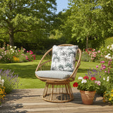 Outdoor Living Maia Wicker Swivel Chair - Natural