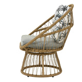 Outdoor Living Maia Wicker Swivel Chair - Natural