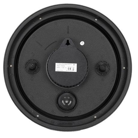 Outside In 12" Black Biarritz Clock - Old Railway Line Garden Centre