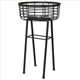 Panacea 24" Modern Farmhouse Wire Basket Plant Stand
