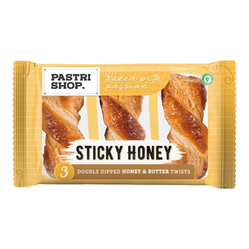 Pastri Shop 150g Sticky Honey Twists (3 Pack)