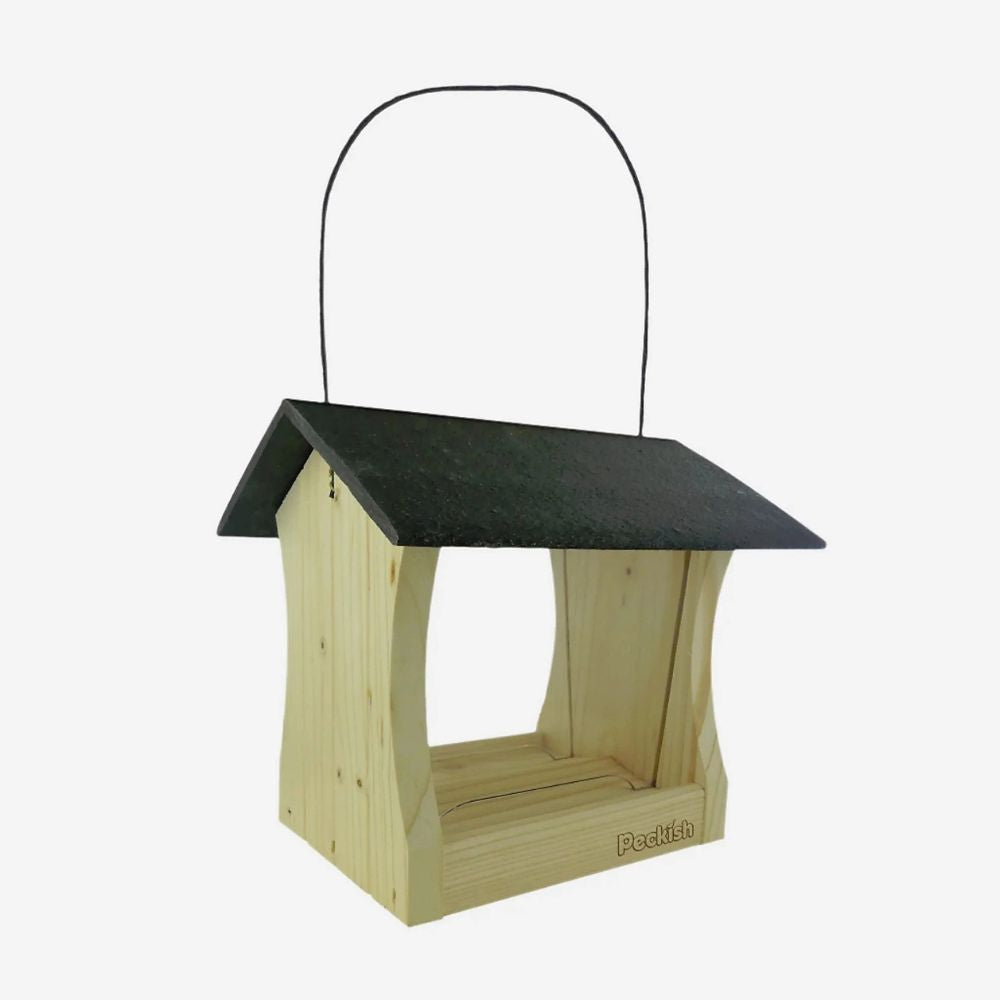 Peckish 21cm Wooden Seed Bird Feeder