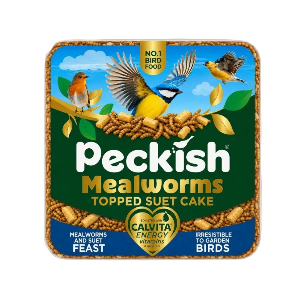 Peckish Mealworm Topped Suet Cake