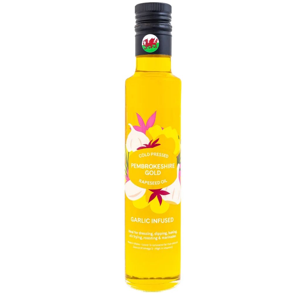 Pembrokeshire Gold 250ml Garlic Infused Rapeseed Oil