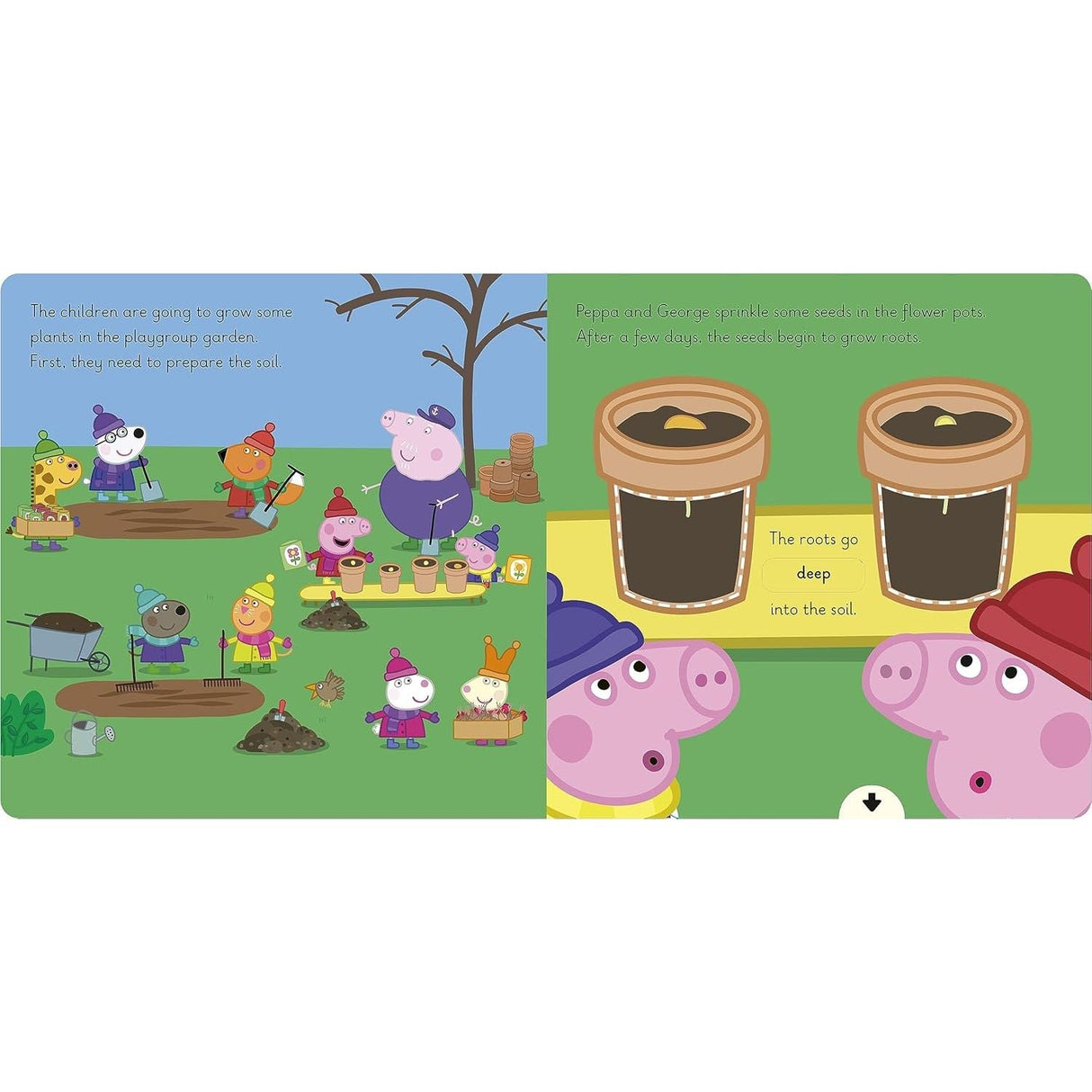 Penguin Books Learning with Peppa: Peppa's Growing Garden - Old Railway Line Garden Centre