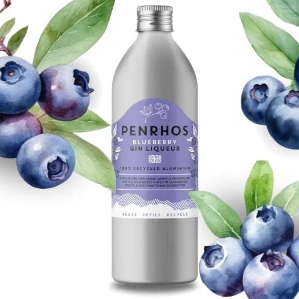 Penrhos 50cl Blueberry Gin Liqueur Tin