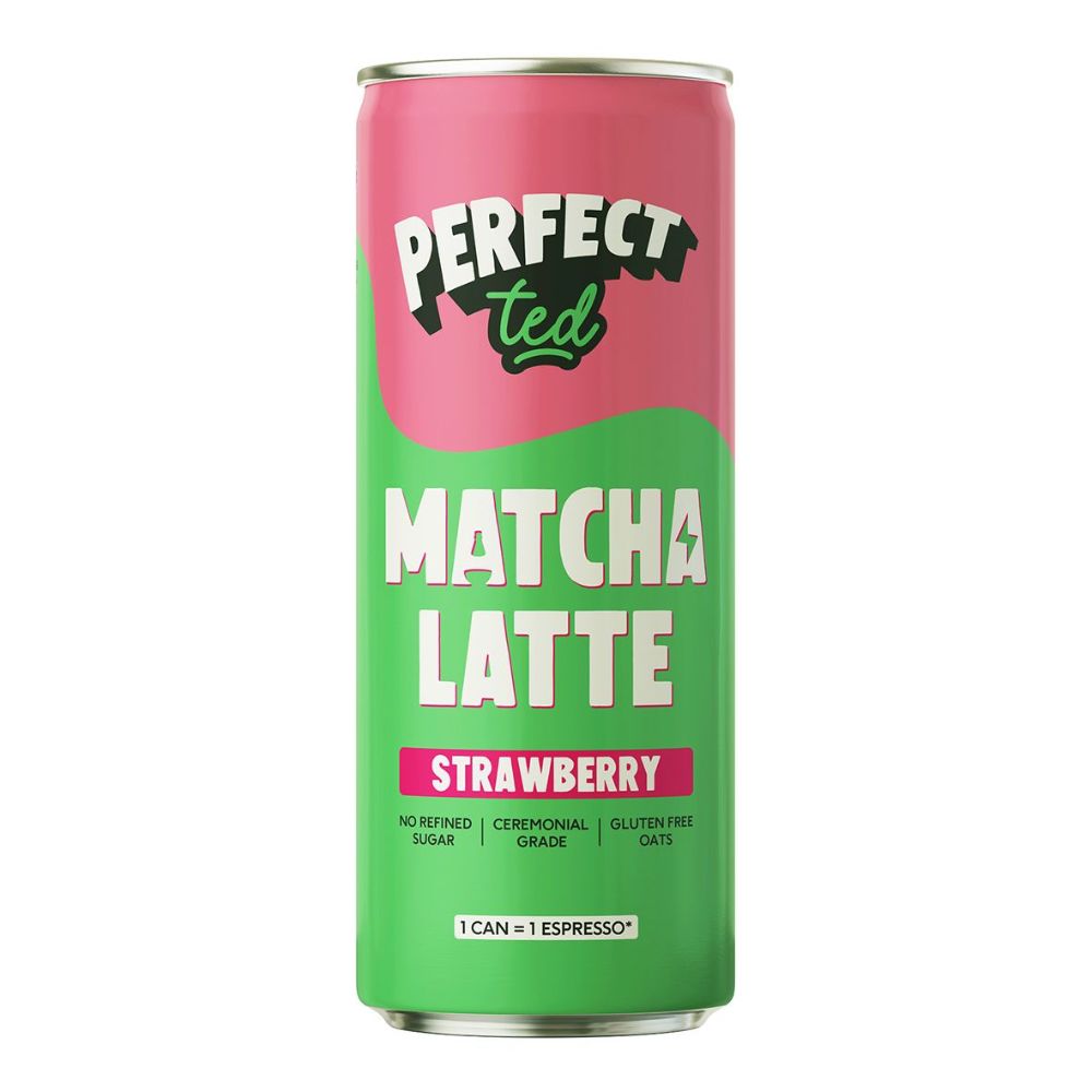 PerfectTed 250ml Strawberry Matcha Latte Can