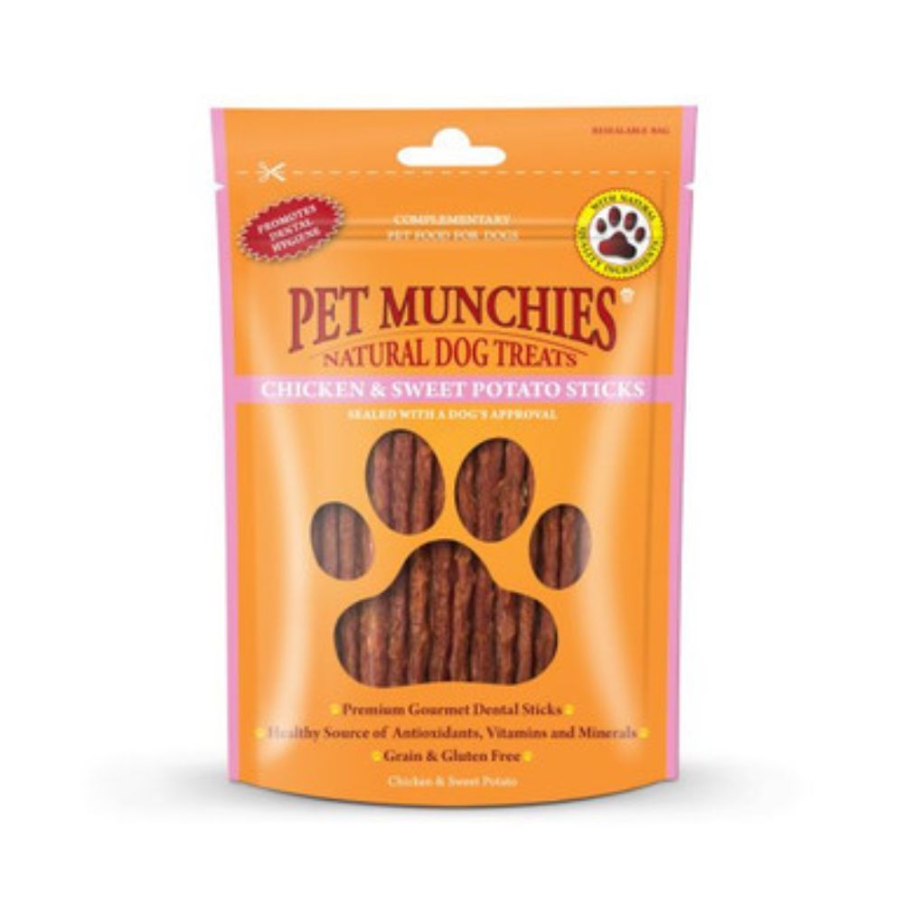 Pet Munchies 90g Chicken and Sweet Potato Dog Treats