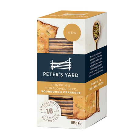 Peter's Yard 105g Sunflower & Sunflower Seed Sourdough Crackers - Old Railway Line Garden Centre