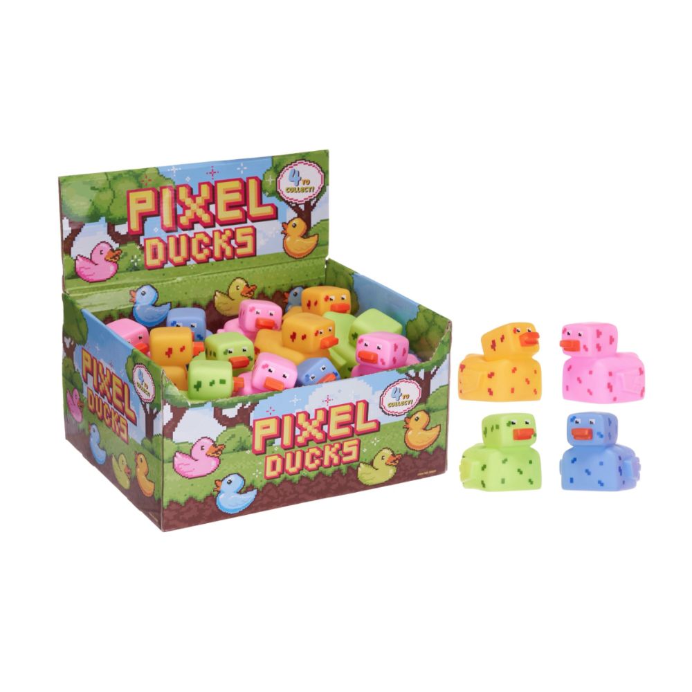 Pixel Ducks 8cm Rubber Duckies (Choice of 4)