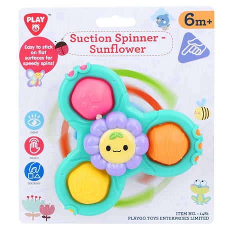 Playgo Sunflower Suction Spinner - Old Railway Line Garden Centre