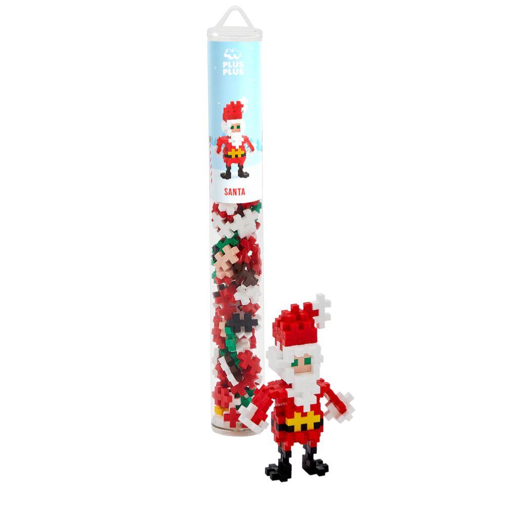 Plus Plus 100 Piece Tube Santa Construction Kit