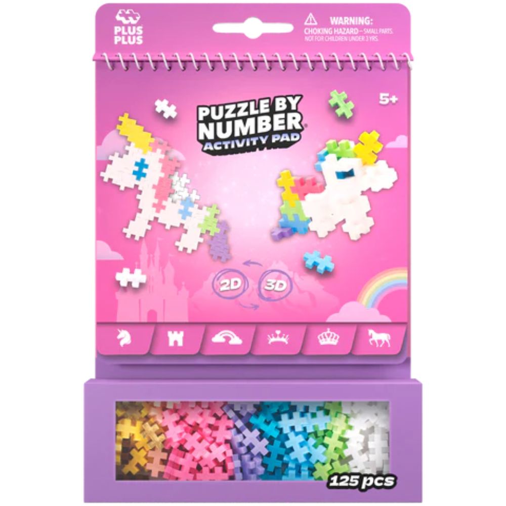 Plus Plus 125 piece Activity Pad - Fairytale Construction Kit