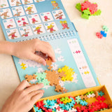 Plus Plus 125 Piece Activity Pad - Ocean and Beach Construction Kit