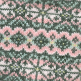 POM Agnes Sage and Pink Festive Knit Hotwater Bottle