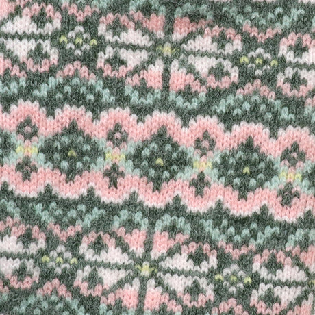 POM Agnes Sage and Pink Festive Knit Hotwater Bottle