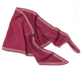 POM Amelia Berry Fine Knit Triangle Scarf