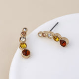 POM Autumn Golden Crystal Ear Climbers in Autumn Colours