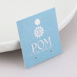 POM Cassia Golden Smooth Bar Drop Earrings