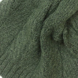 POM Charlotte Dark Khaki Herringbone Pull Through Scarf