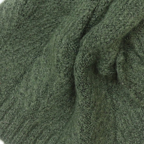 POM Charlotte Dark Khaki Herringbone Pull Through Scarf