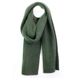 POM Charlotte Deep Khaki Herringbone Knit Scarf