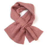 POM Charlotte Dusty Rose Herringbone Pull Through Scarf