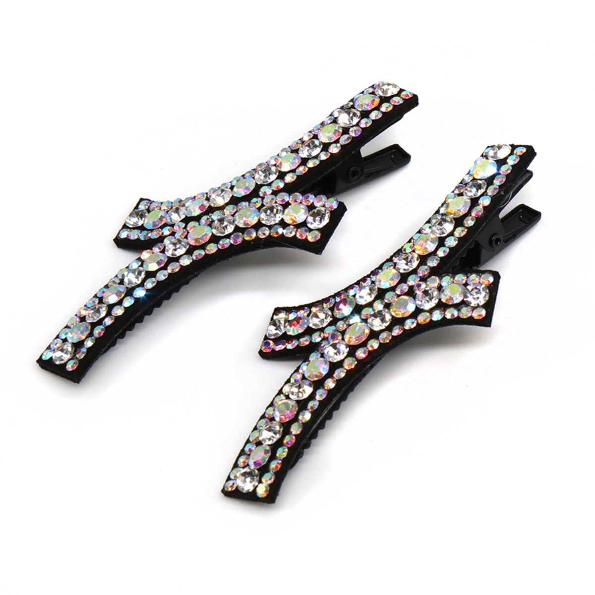 POM Clear Crystal Curves Hair Clip Duo
