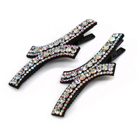 POM Clear Crystal Curves Hair Clip Duo