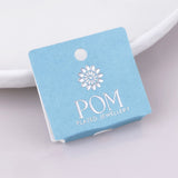 POM Elara Silver Plated Worn Hammered Heart Necklace