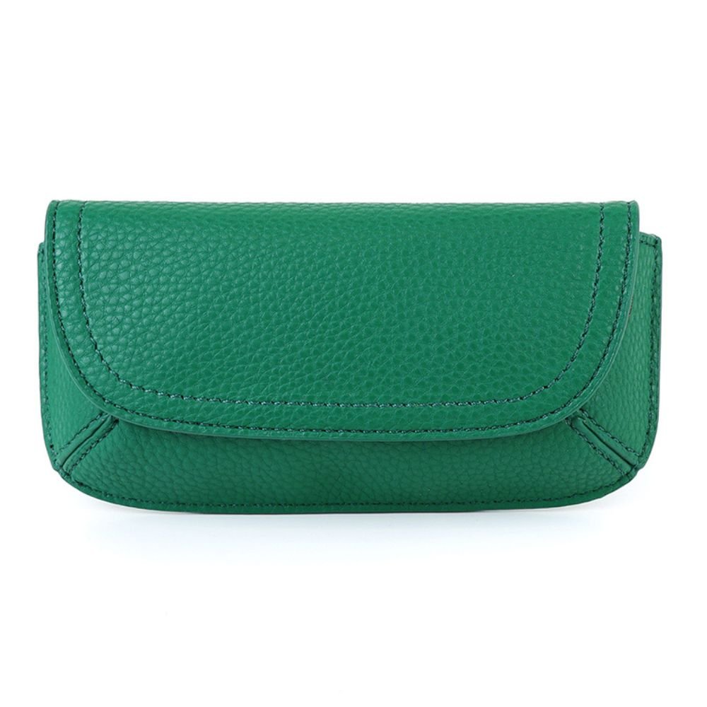 POM Emerald Green Vegan Leather Glasses Case - Old Railway Line Garden Centre