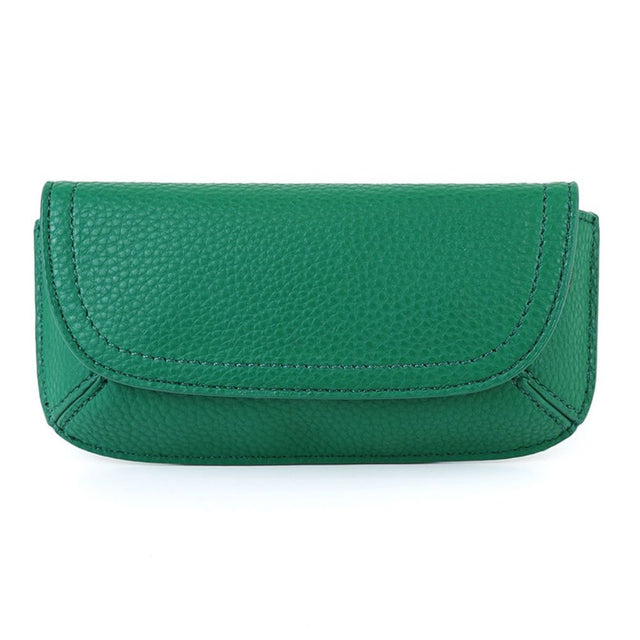 POM Emerald Green Vegan Leather Glasses Case - Old Railway Line Garden Centre