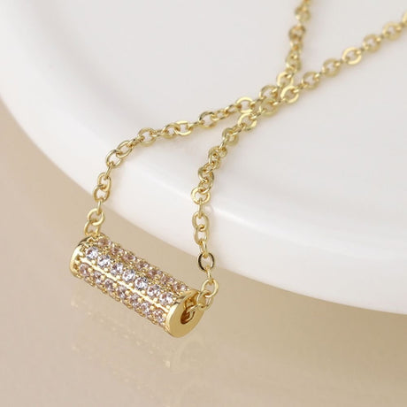 POM Golden Crystal Cylinder Bracelet - Old Railway Line Garden Centre